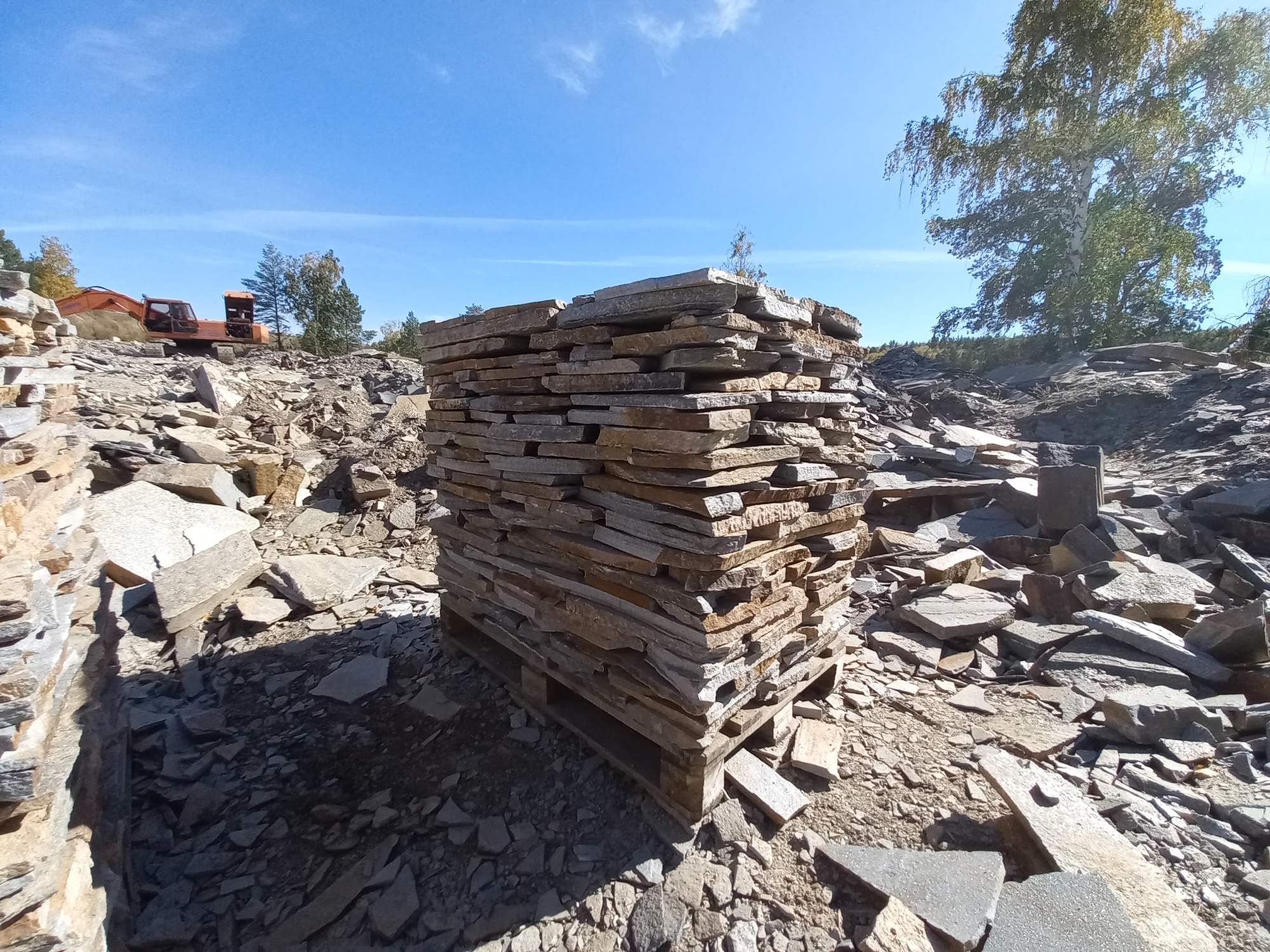 Плитняк златолит серебристый для мощения на бетон купить в Катав-Ивановске