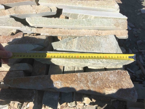 Горбушка златолит золотистый для облицовки купить в Катав-Ивановске