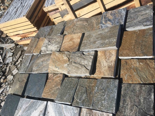 Плитка пилёная златолит Уральский для цоколя, отмостки купить в Катав-Ивановске