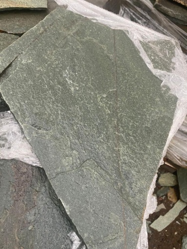 Плитняк златолит зелёный для цоколя, отмостки купить в Катав-Ивановске