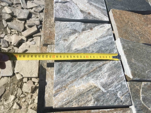 Плитка пилёная златолит Уральский для цоколя, отмостки купить в Катав-Ивановске