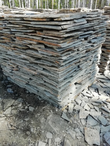 Плитняк златолит Уральский для цоколя, отмостки купить в Катав-Ивановске