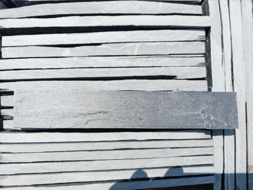 Плитка чёрная из натурального камня фасадная 30 см * 5 см, толщина 7 мм -30 мм купить в Катав-Ивановске