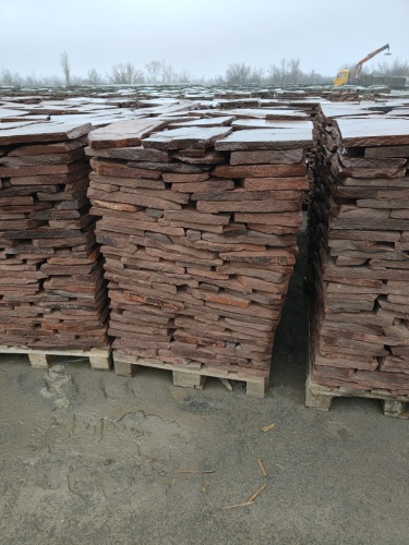 красный песчаник для дорожек